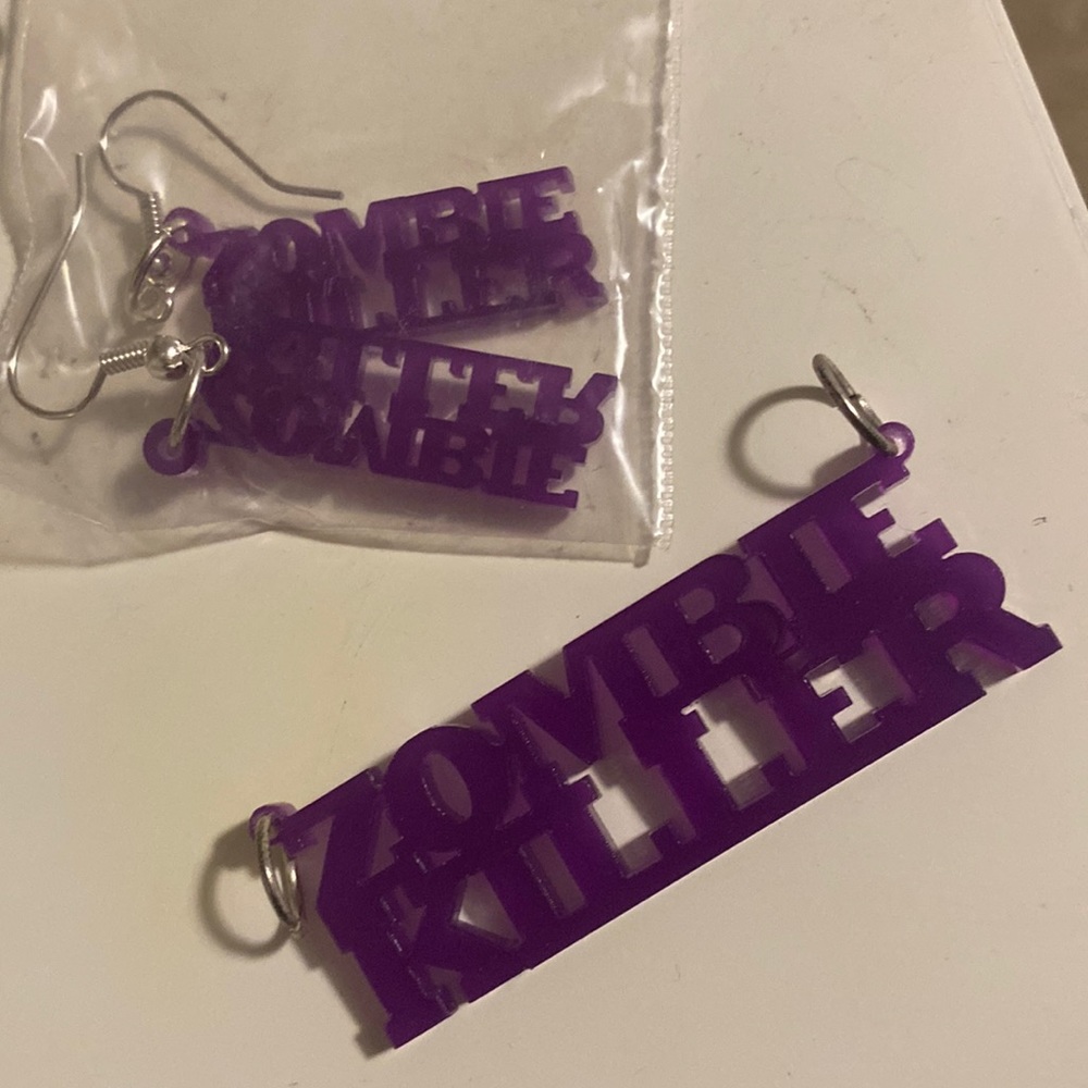 Zombie Killer Necklace & Earrings
